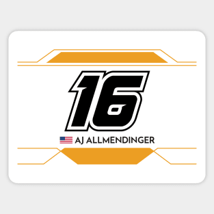 AJ Allmendinger #16 2023 NASCAR Design Sticker